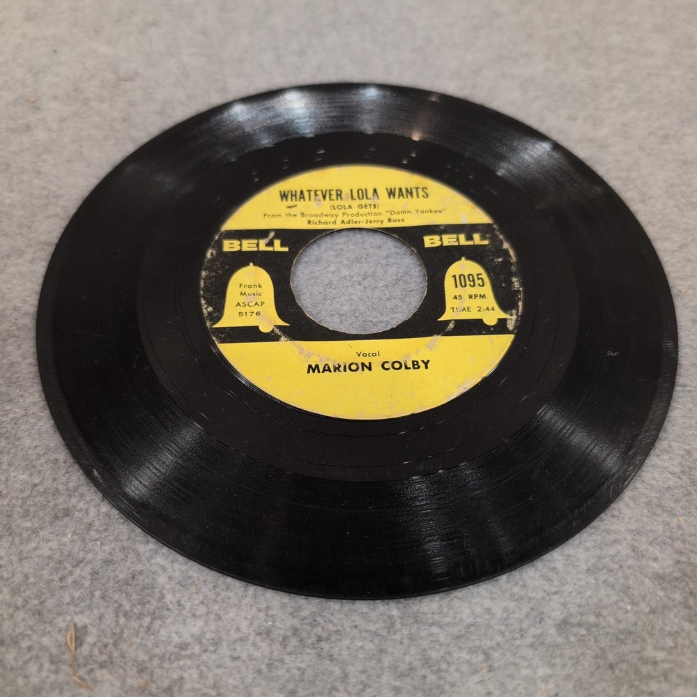 Marion Colby Whatever Lola Wants Heart Damn Yankees Bell 1095 45 RPM Vinyl - Picture 3 of 4
